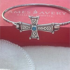 James Avery mission cross hook on bracelet